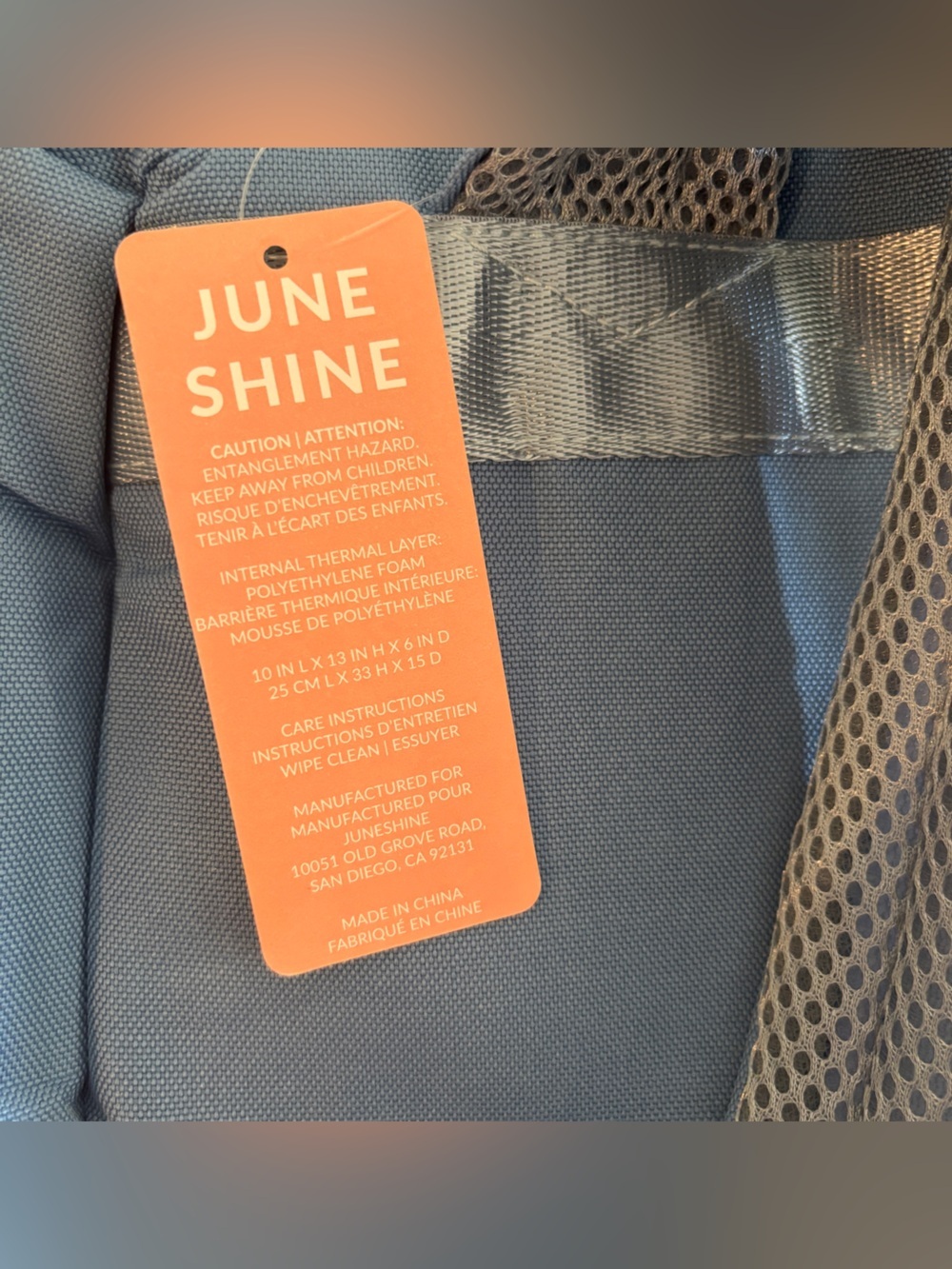 June Shine Blue Insulated Cooler Backpack- NWT - Picture 5 of 6